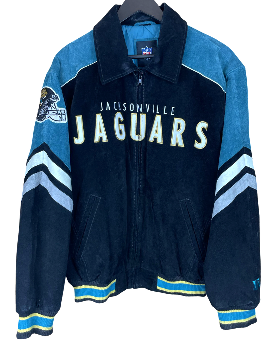 JACKSONVILLE JAGUARS SUEDE BOMBER JACKET - MEDIUM