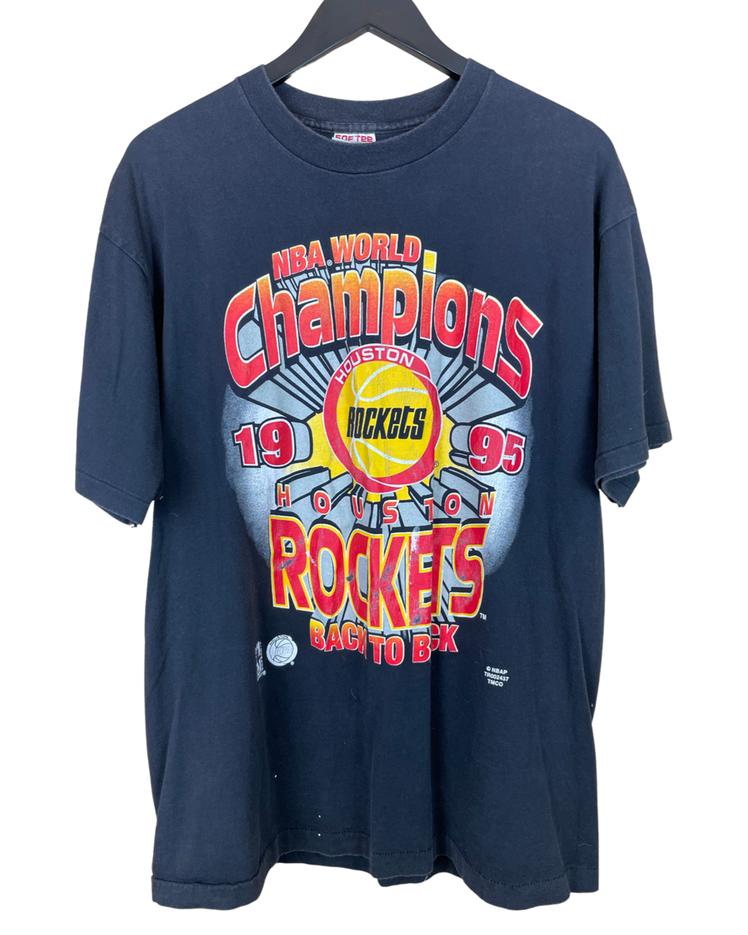 1995 HOUSTON ROCKET NBA CHAMPS 'SS' TEE - XL