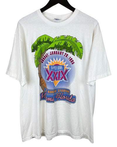 1995 SUPERBOWL XXIX MIAMI 'SS' TEE - LARGE