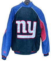 Load image into Gallery viewer, NEW YORK GIANTS SUEDE BOMBER JACKET - XL