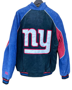 NEW YORK GIANTS SUEDE BOMBER JACKET - XL