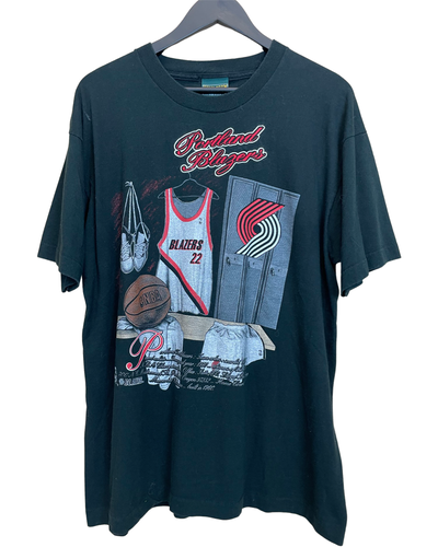 VINTAGE PORTLAND TRAILBLAZERS LOCKER ROOM 'SS' TEE - XL