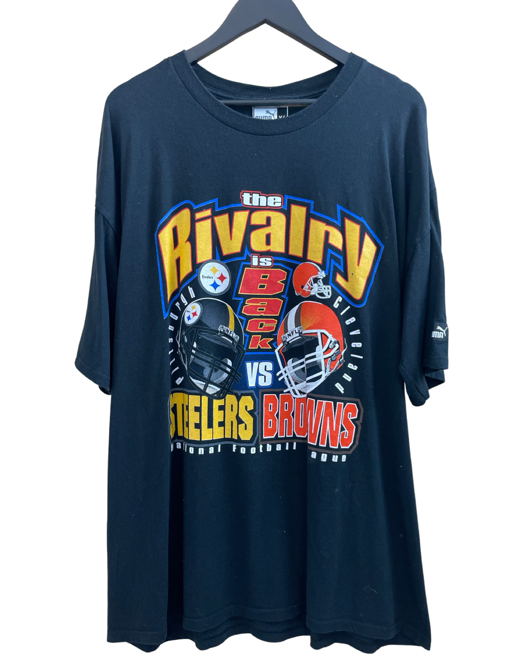 THE RIVALRY STEELERS VS BROWNS TEE - XL