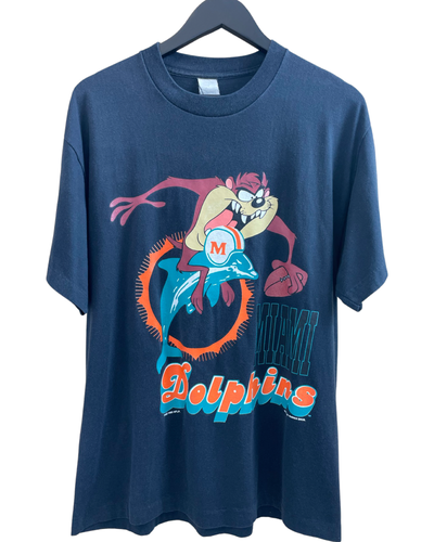 VINTAGE MIAMI DOLPHINS X TAZ 'SS' TEE - LARGE