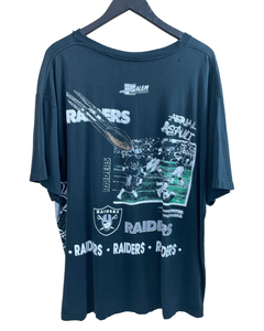 VINTAGE LA RAIDERS AOP 'SS' TEE - XXL
