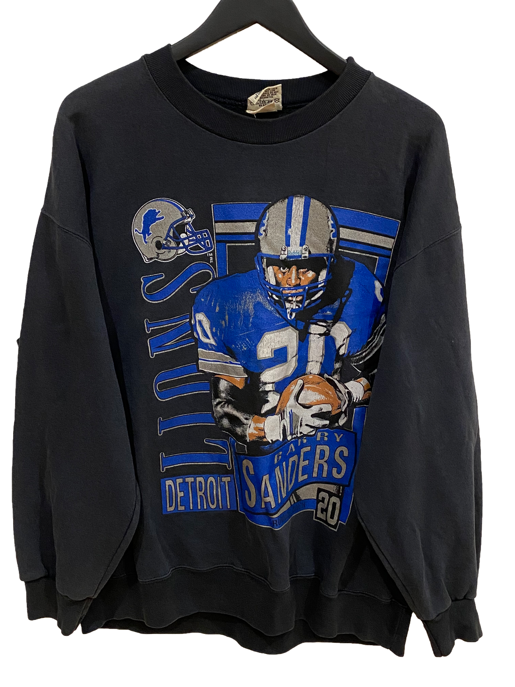 VINTAGE DETROIT LIONS x NUTMEG MILLS JUMPER - LARGE