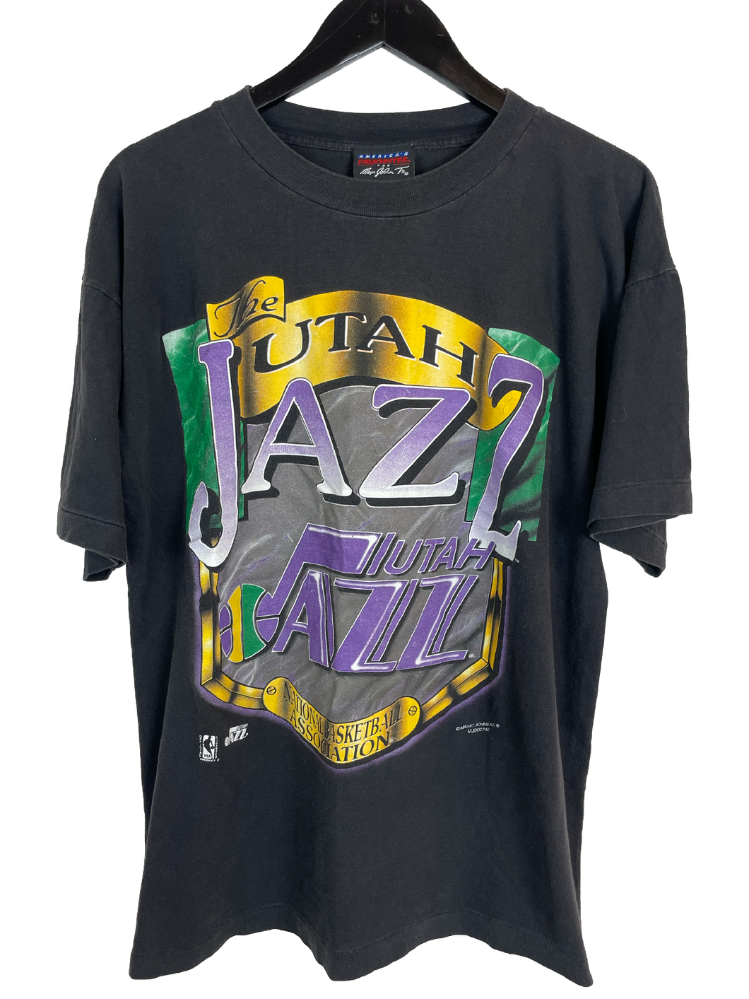 VINTAGE UTAH JAZZ ‘SS’ TEE - LARGE