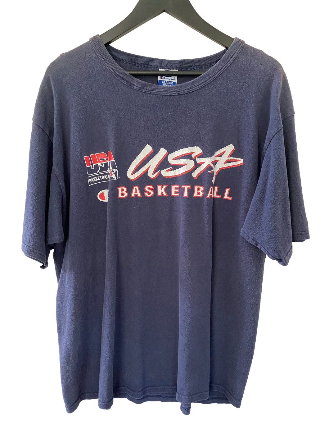 VINTAGE USA BASKETBALL CHAMPION TEE - XL