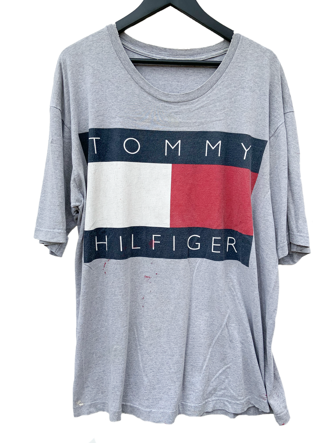 VINTAGE TOMMY HILFIGER BIG LOGO TEE - XXL