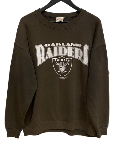 VINTAGE OAKLAND RAIDERS JUMPER - LARGE