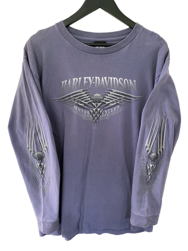 VINTAGE HARLEY DAVIDSON LS TEE - LARGE