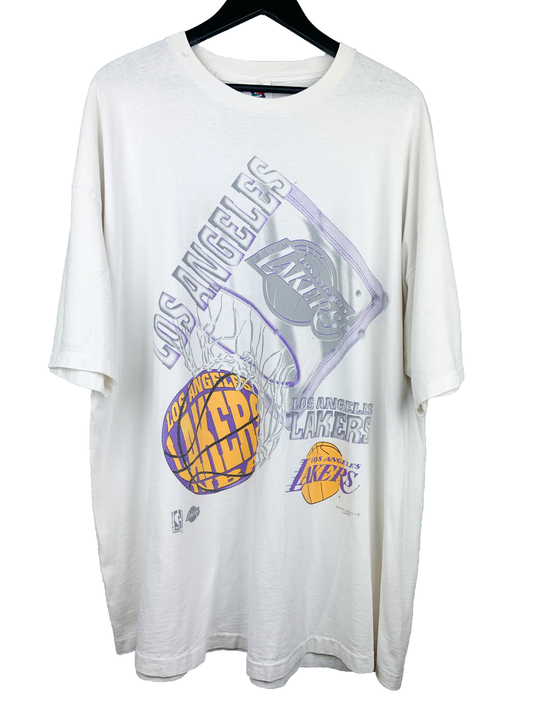 VINTAGE MAGIC JOHNSON LAKERS ‘SS’ TEE - XXL