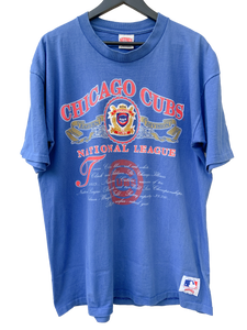 VINTAGE NUTMEG MILLS CHICAGO CUBS ‘SS’ TEE - XL