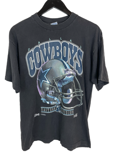 1991 DALLAS COWBOYS HELMET ‘SS’ TEE - MEDIUM