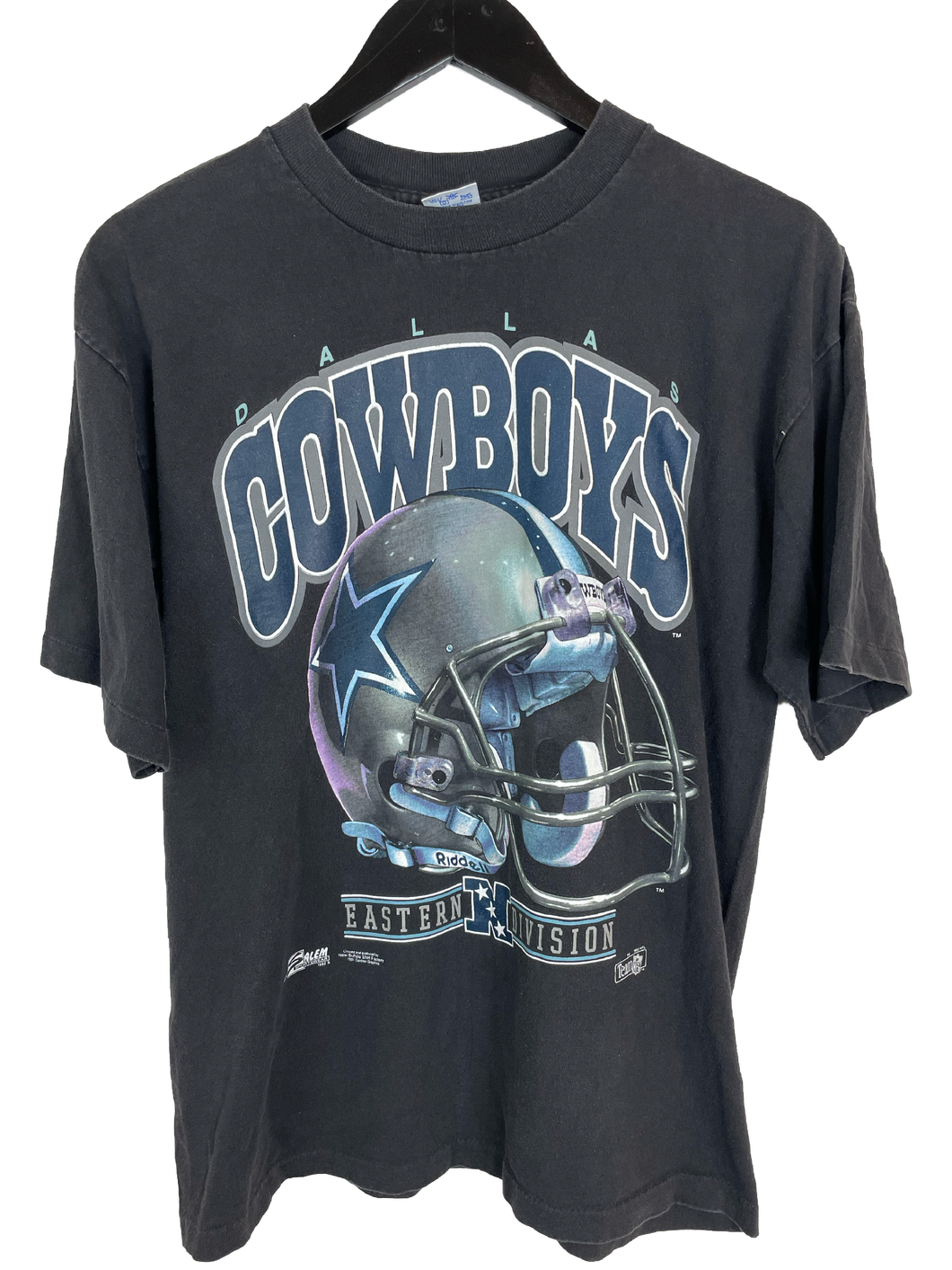 1991 DALLAS COWBOYS HELMET ‘SS’ TEE - MEDIUM