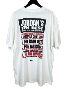 VINTAGE JORDAN’S TEN BEST NIKE TEE - XL