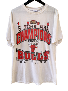 1998 BULLS 6 X CHAMPIONS TEE - LARGE