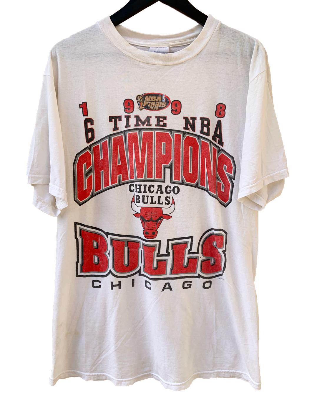 1998 BULLS 6 X CHAMPIONS TEE - LARGE