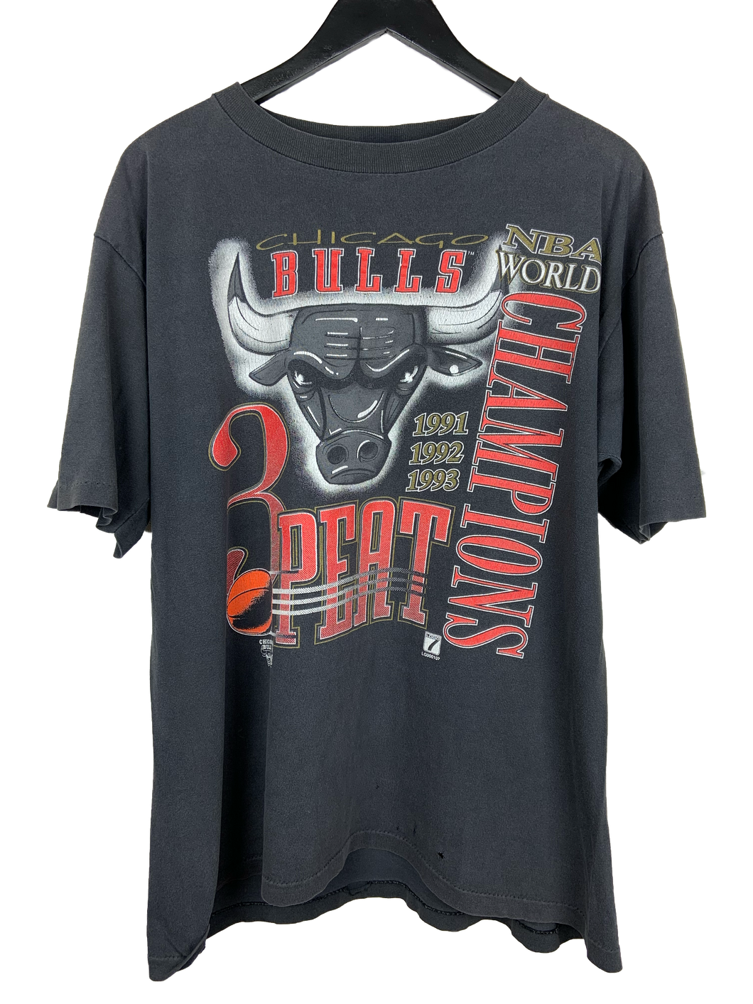 1993 BULLS 3-PEAT ‘SS’ TEE - LARGE