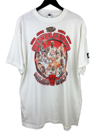 1997 CHICAGO BULLS NBA CHAMPS STARTER TEE - XL
