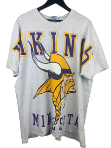 VINTAGE MINNESOTA VIKINGS SPELLOUT TEE - XL